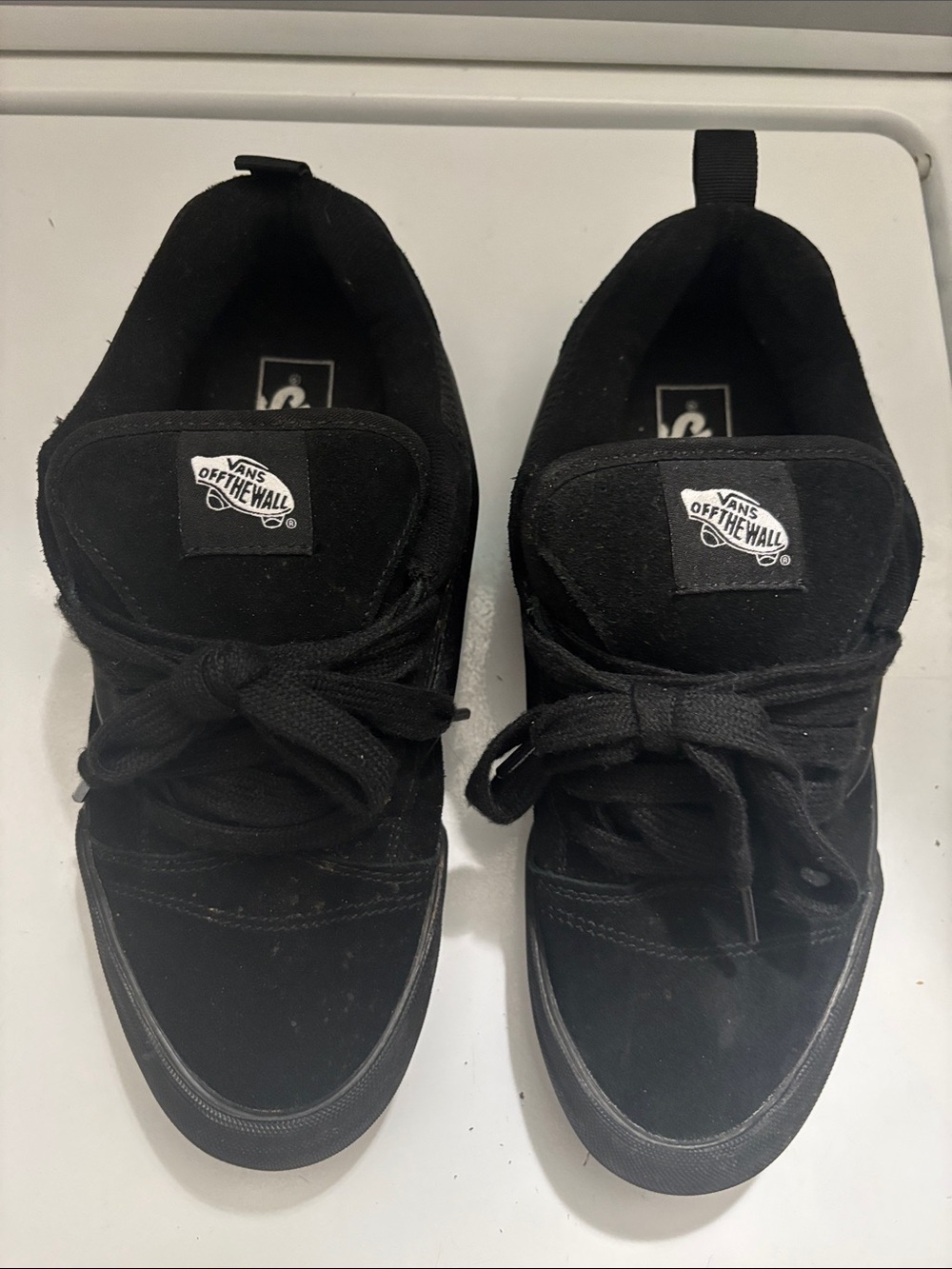 Vans Black Suede Low-Top Sneakers